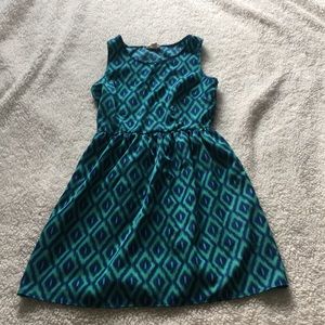 A line southwestern print dress xs